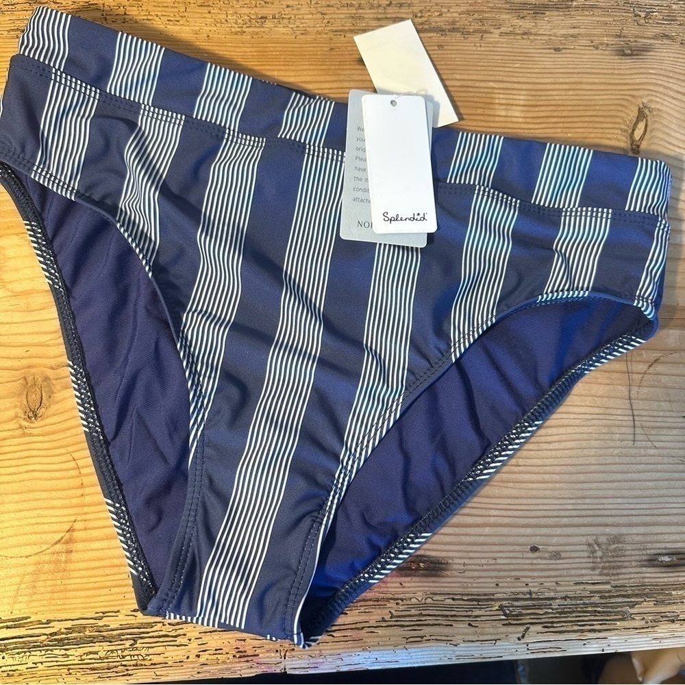 Splendid Women's High Waist Swimsuit Bikini Bottom